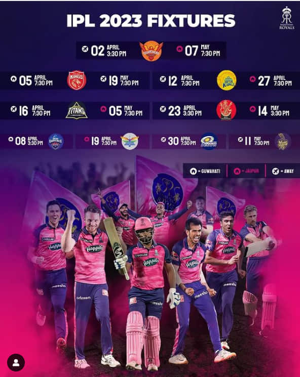 Rajasthan Royals IPL Schedule 2023
