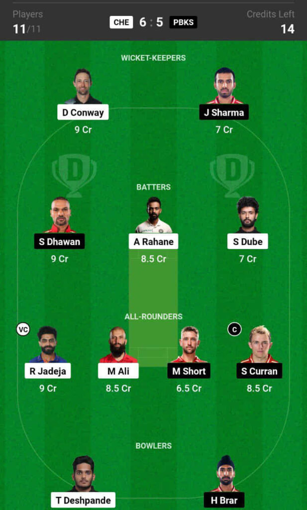 captain and vice captain for today ipl match dream11 