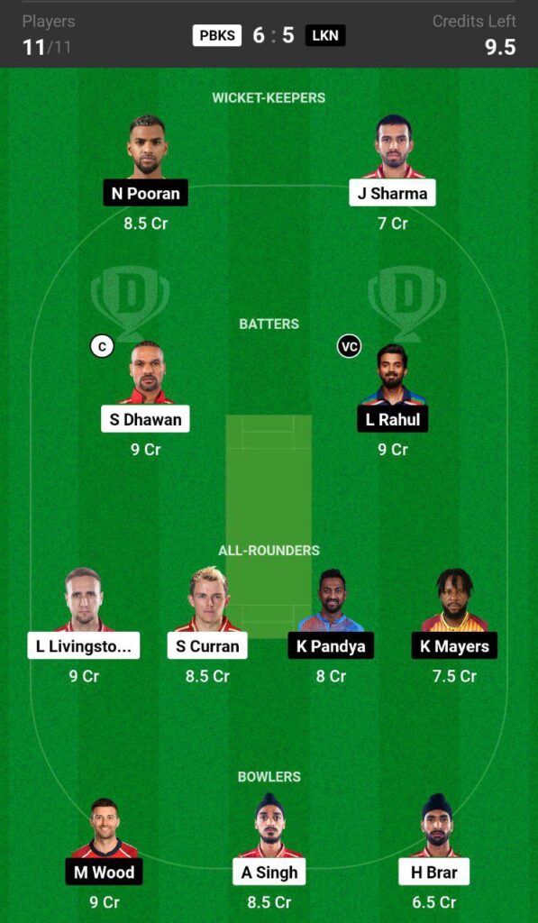 Dream11 Today Match Captain and Vice Captain 